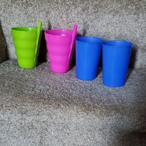 Colorful Plastic Cups Set